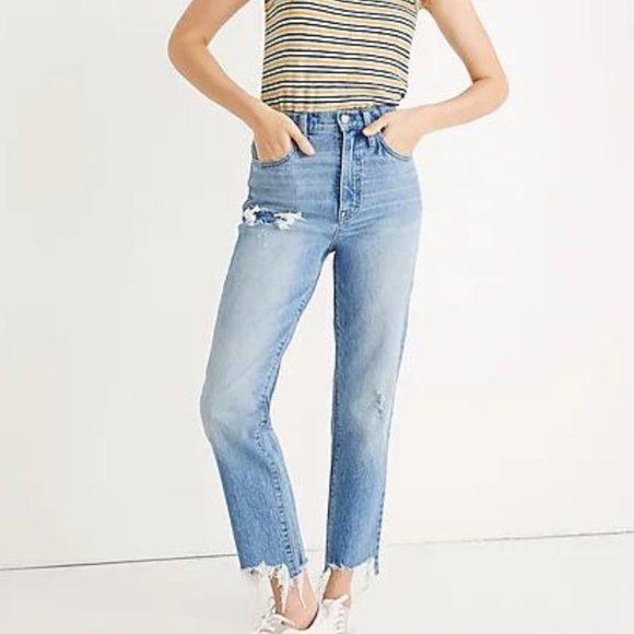 Madewell Denim - MADEWELL | Classic Straight Jeans‎ in Corrie Wash: Step-Hem Edition